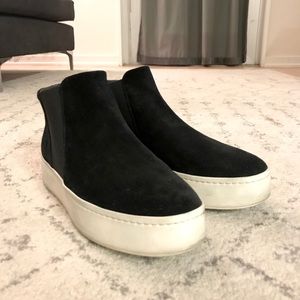 Vince platform slip-on high top sneakers